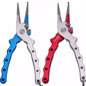 

TSURINOYA Fishing Plier 1pcs/ 17cm Aviation Aluminum Fishing Tools Stainless Steel Multifunctional Pesca Fishing Tackle