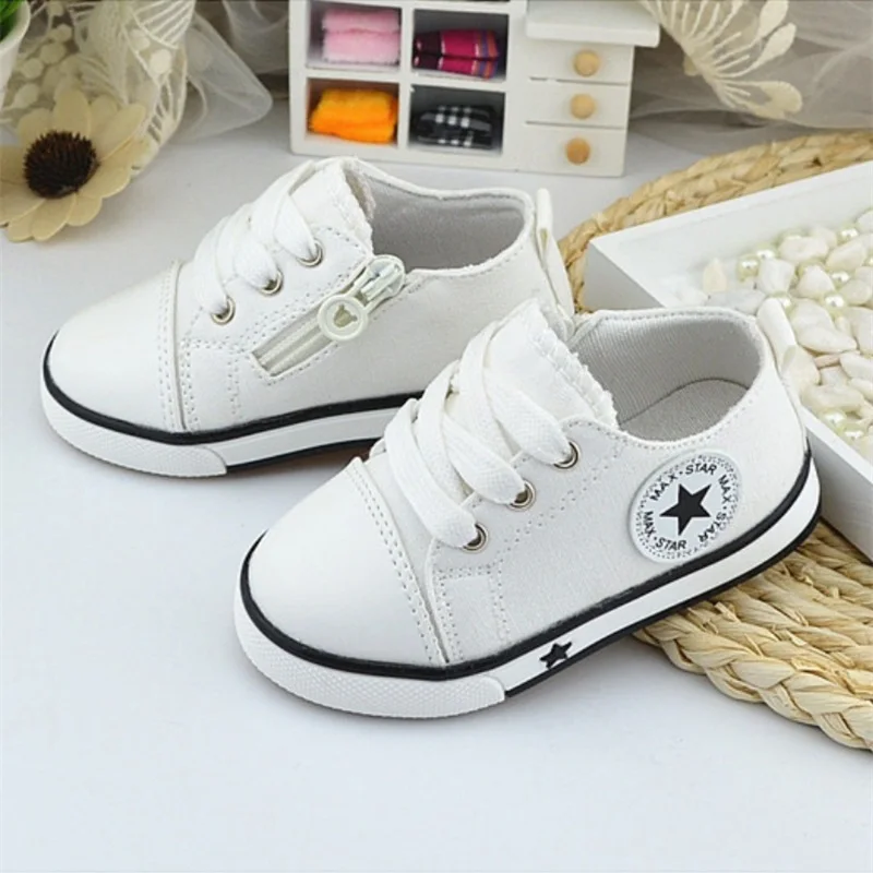 New Baby Shoes Breathable Canvas Shoes 0 3 Years Old Boys Shoes 4 Color ...