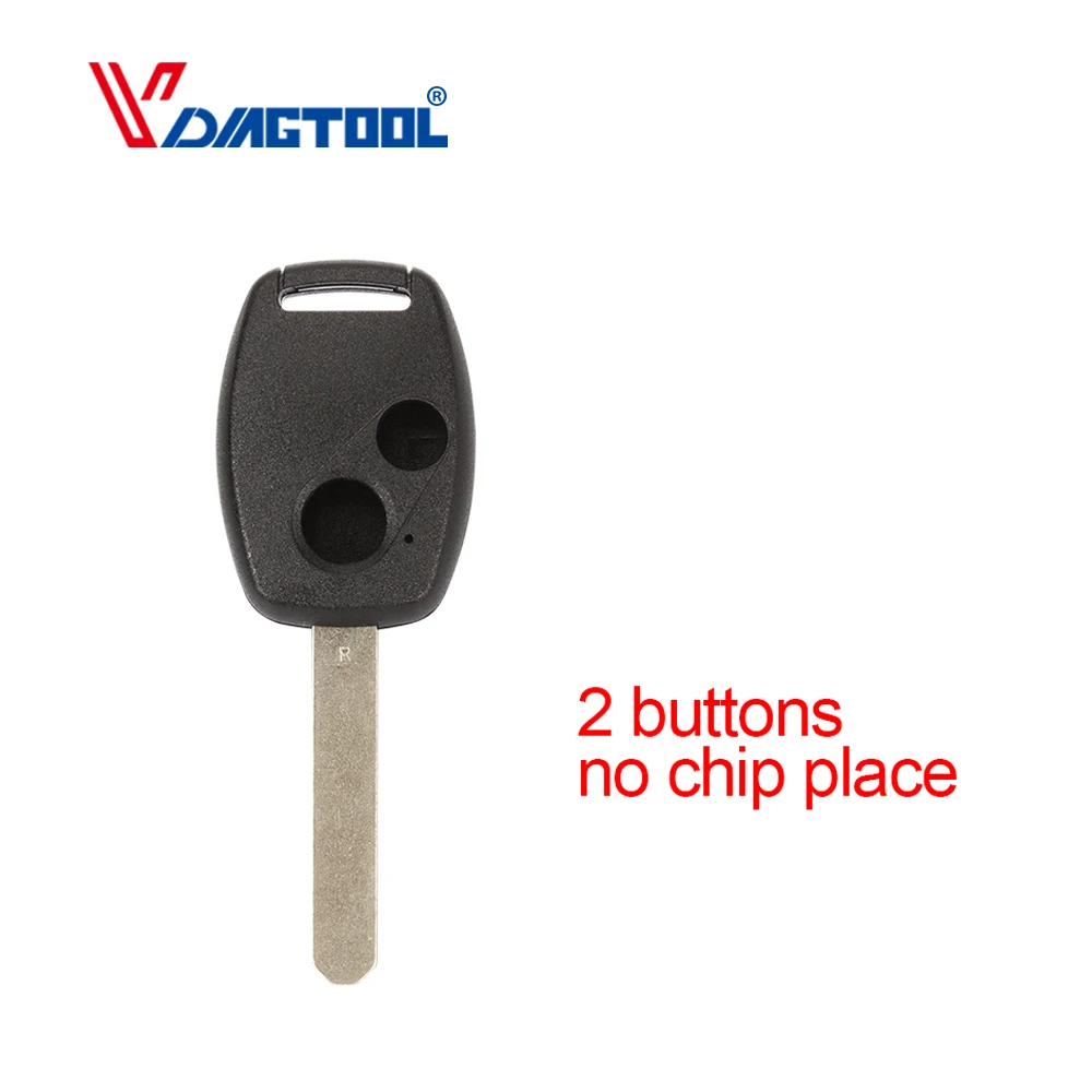 Vdiagtool 2 кнопки корпус ключа без чипа место для HONDA Accord Civic CRV Pilot 2007 2008 2009 2010 2011 2012