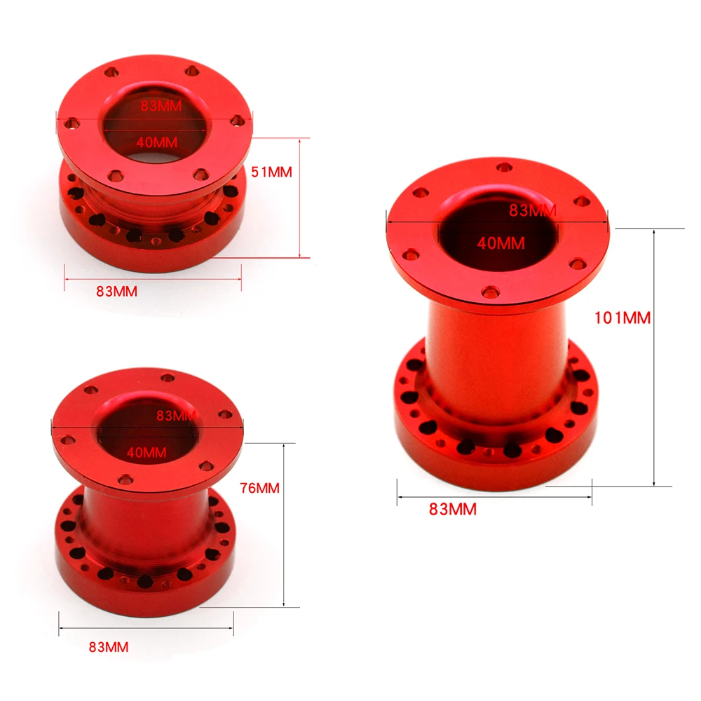 Универсальный руль концентратор Spacer 51/76/101 мм рулевое колесо концентратор Босс комплект адаптер Spacer красный
