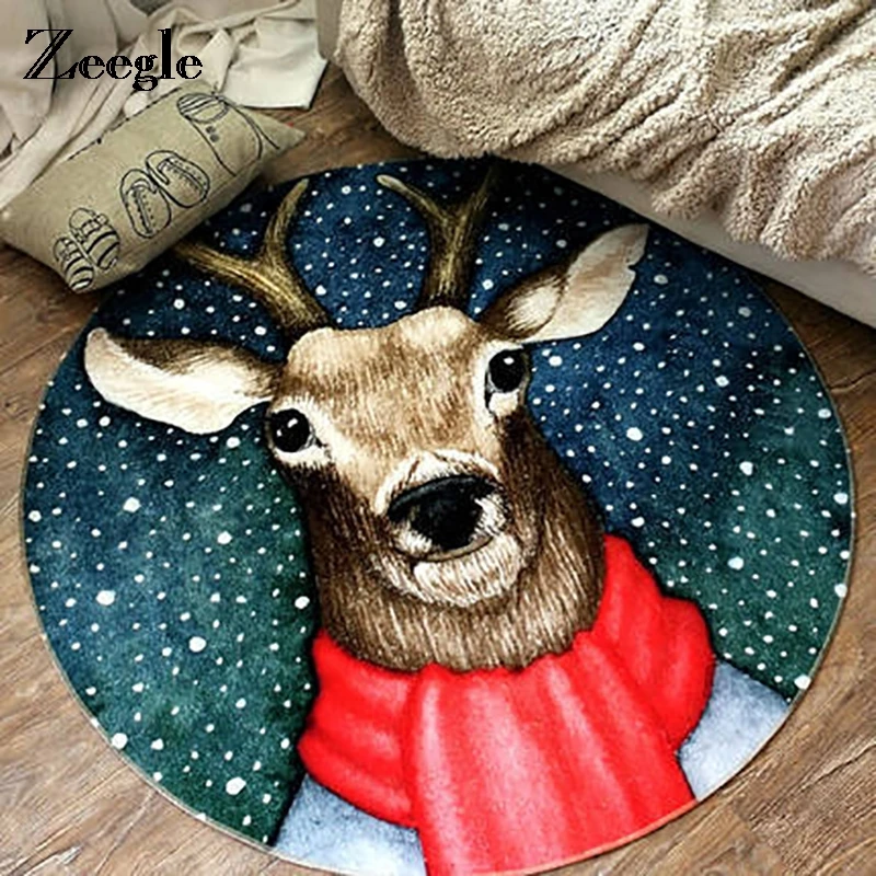 Zeegle Round Carpet For Living Room Computer Chair Floor Mat Non-slip Carpet For Children Baby Play Mats Soft Kids Bedroom Rug Zeegle Round Carpet For Living Room Computer Chair Floor Mat Non-slip Carpet For Children Baby Play Mats Soft Kids Bedroom Rug