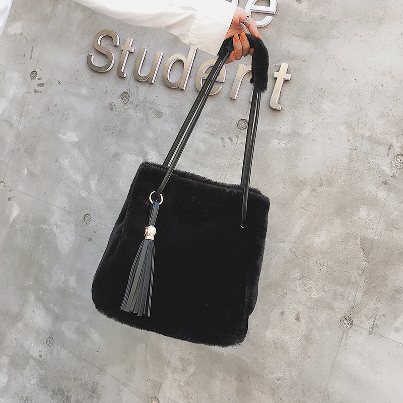 JANESPRI 2018 Fashion Women Tassels Handbag Velour Messenger Bag Autumn Women Shoulder Bags Ladies Party Handbags Female Bolsa (64)