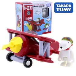 Tomica Dream R08 езда на SNOOPY Летающий ACE самолет Такара TOMY Моторс автомобиль литая металлическая модель новый подарок детские игрушки