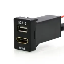 Автомобиля USB аудио Вход Зарядное устройство с разъемом HDMI Применение для TOYOTA, Camry, Corolla, Yaris, RAV4, Reiz, Land Cruiser, Coaster, Vios, Sienna