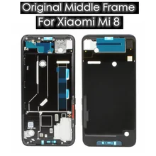 Для Xiaomi mi 8 mi ddle рама+ боковыми клавишами Xiaomi mi 8 Поддержка LCD Рамка Корпус Запчасти для авто