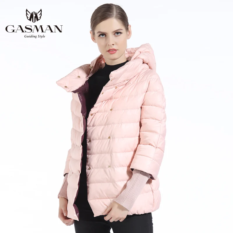 GASMAN Women Coat Autumn New 2018 Girs Down Jacket Fashion Windproof Jackets Hooded Overcoat For Women Coat And Parka Short