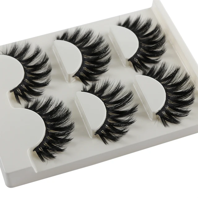 Best Price 3 Pairs 25mm 3D Mink Hair False Eyelashes Criss-cross Wispy Fluffy Lashes Handmade Eyelash Extension Eye Makeup Tools Best Price 3 Pairs 25mm 3D Mink Hair False Eyelashes Criss-cross Wispy Fluffy Lashes Handmade Eyelash Extension Eye Makeup Tools