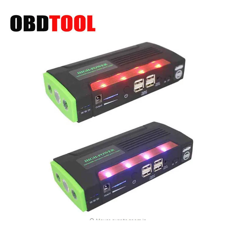 

Portable Car Jump Starter 68800mah Power Emergency Auto Battery Booster Pack Vehicle Multi-function Jump Starter JC10