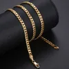 Trendsmax Men's Cuban Link Chain Necklace Gold Filled Chain Necklace Gift For Men Hiphop Wholesale Jewelry 4.5mm 50cm 60cm GN438 ► Photo 3/6