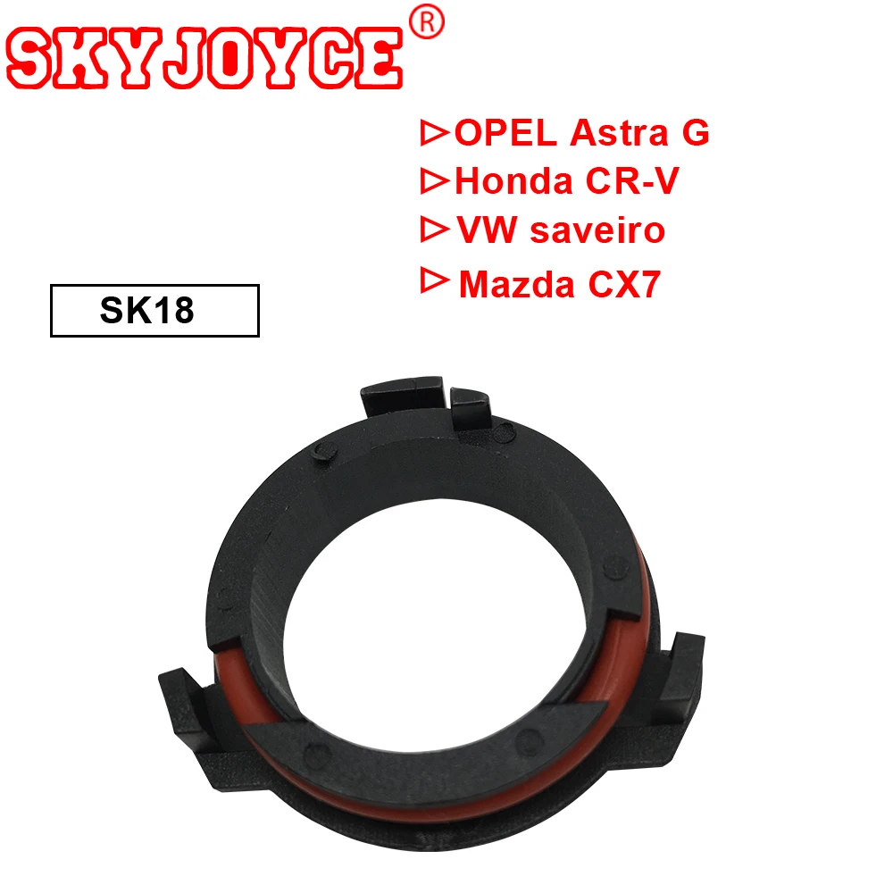 SKYJOYCE 10-100PC Adapter Car Led Headlight Auto Led Headlamp Light Bulb H7 Adaptor Holder Base H1 connector led car lamp holder (1)