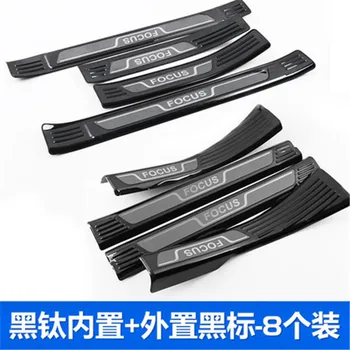 

Car styling high quality stainless steel Car door cover outside door sill Scuff Plate/Door Sill for Ford new focus 2019