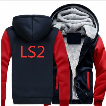 

LS2 Men's Winter Warm Hoodies Man Casual Hooded Pullover Sweatshirts Thicken Tracksuit Jackets Harajuku Sportswear Hooded Coats