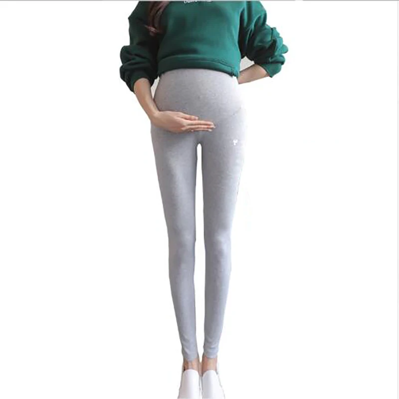 Cotton Maternity Clothes for Pregnancy Women Pregnant Leggings Femme Enceinte Belly Pants Ropa