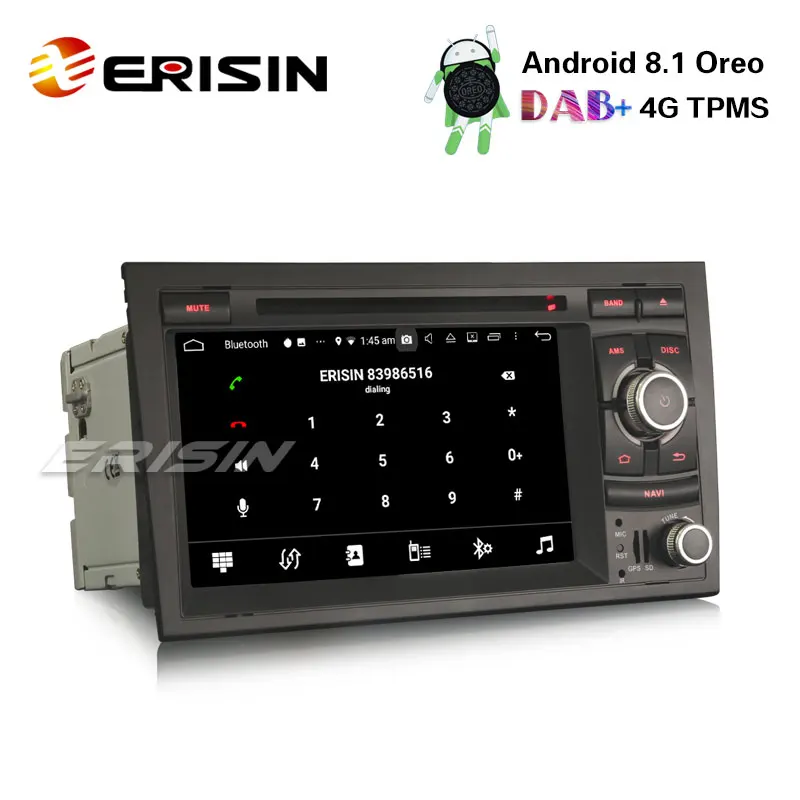 Flash Deal Erisin ES7628A 7" Android 8.1 DAB+ Radio DVD Player 4G TPMS Car GPS Navigation for Audi A4 Two UI styles 1 Flash Deal Erisin ES7628A 7" Android 8.1 DAB+ Radio DVD Player 4G TPMS Car GPS Navigation for Audi A4 Two UI styles 1