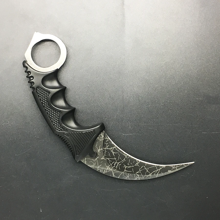 CS GO нож Karambit, тактический нож для выживания, нож из нержавеющей стали для кемпинга, охоты, игры Counter Strike, нож в подарок