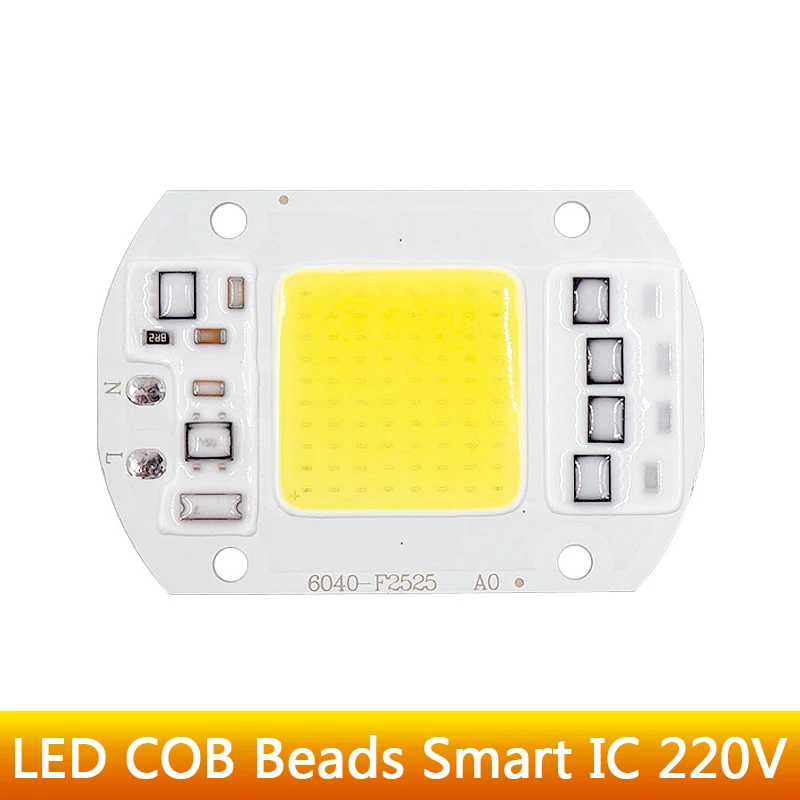 

LED COB Bulb Lamp 5W 20W 30W 50W LED Chip Beads 110V 230V Input IP65 Smart IC Fit For DIY LED Flood Light Cold White Warm White