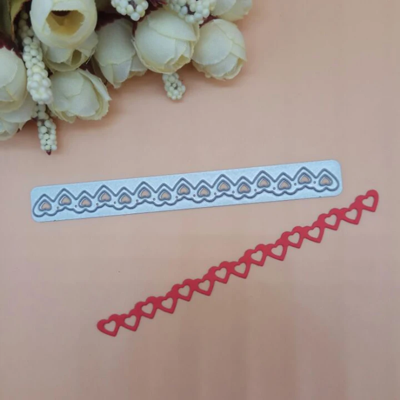Love Heart border Edge line декоративная карта металлические режущие штампы нож пуансон