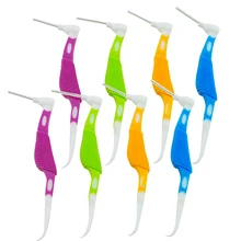 8 шт. для ухода за зубами межзубная зубная нить с держателем зуб выбрать 0,7 мм