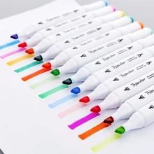 24/36 шт./компл. 14,8 см Радуга Цвет две головы Цвет ful ручка с Сумка для хранения Art Рисование маркером студенческого питания живопись подарок для детей