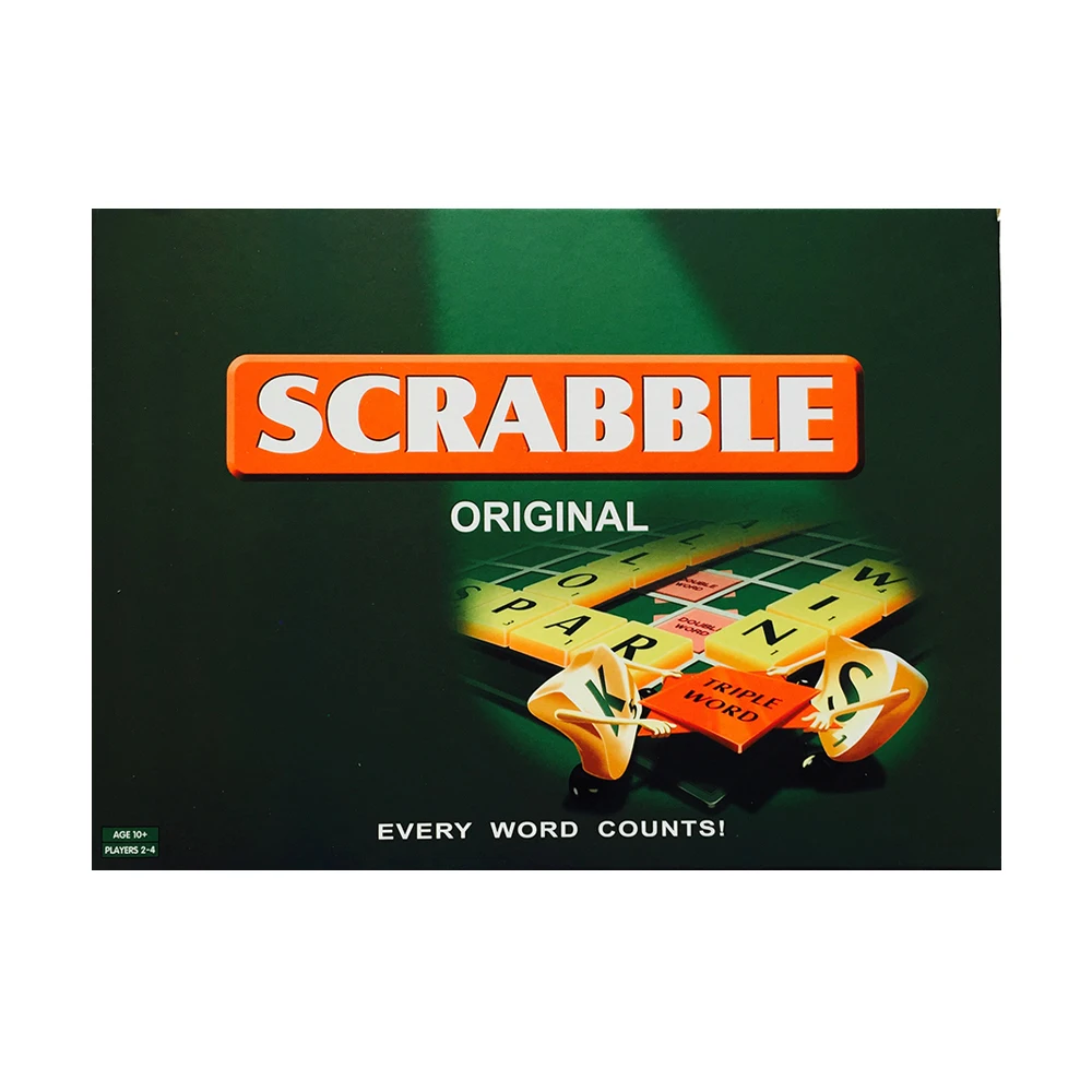 

Scrabble Board Games for kids and family 100-Letters English Version Board Game Children English Learning Toys