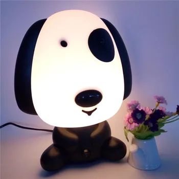 

Children Kids Bedroom Rich Dog Cute Cartoon Style Night Light Bedside Decorative Lamp Great Birthday Gift