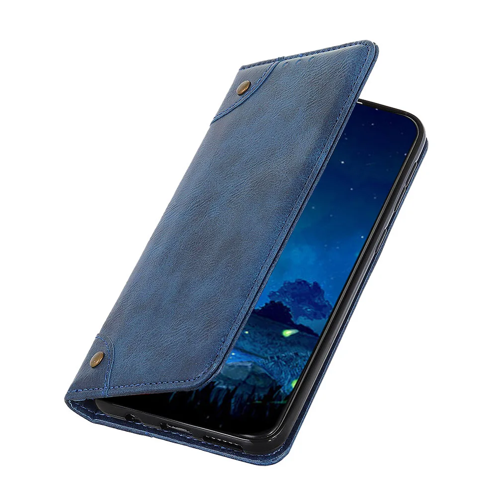 Синий Capa ZB555KL роскошный Магнитный Бизнес-чехол для телефона для Asus Zenfone Max M1 ZB555KL тонкий кожаный бумажник чехол с флип-стойкой - Цвет: Синий