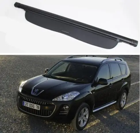 

High Qualit Car Rear Trunk Cargo Cover Security Shield Screen shade Fit For Peugeot 4007 2007-2012 BY EMS