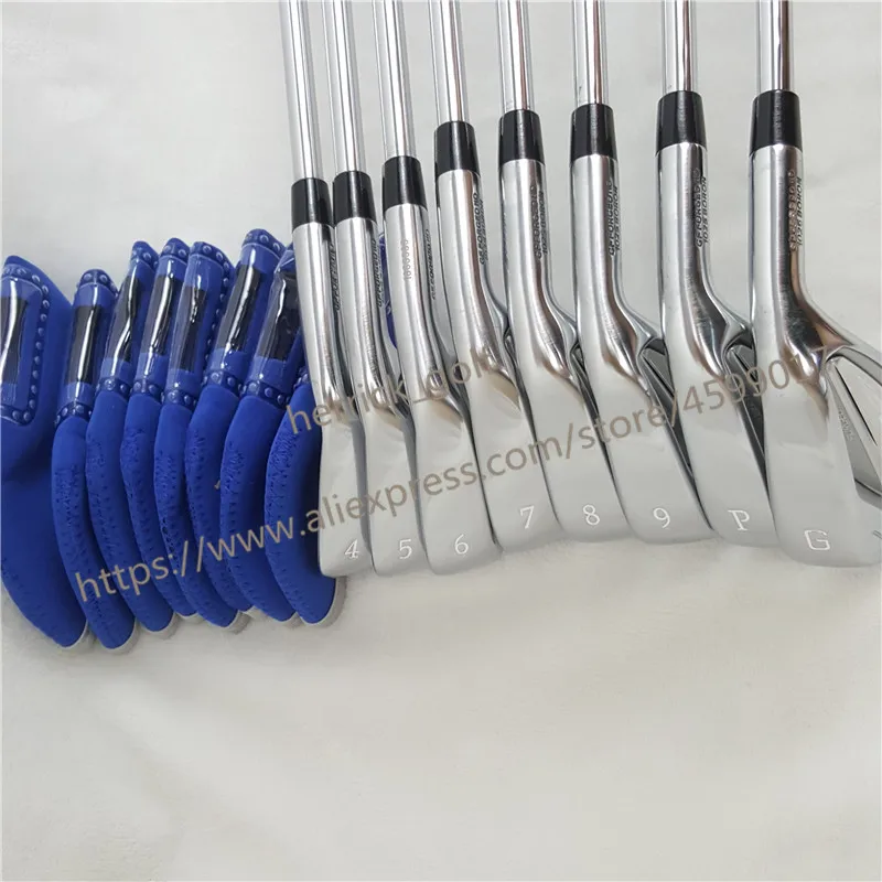 8 шт гольф железа JPX919 набор Гольф кованые железные клюшки для гольфа 4-9PG R/S гибкий стальной/графитовый Вал с крышкой головы