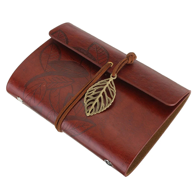 

Retro leather book Diary of blank notebook book Daily diary of handmade blotter accessory of everyday life Handmade raw paper
