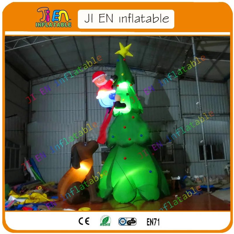giant inflatable color changing christmas tree