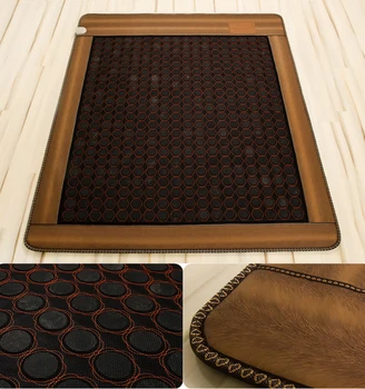 

2015 Electric Heated Jade Mattress with PU Leather Germanium Thermal Massage Cushion Size 1.0*1.9M
