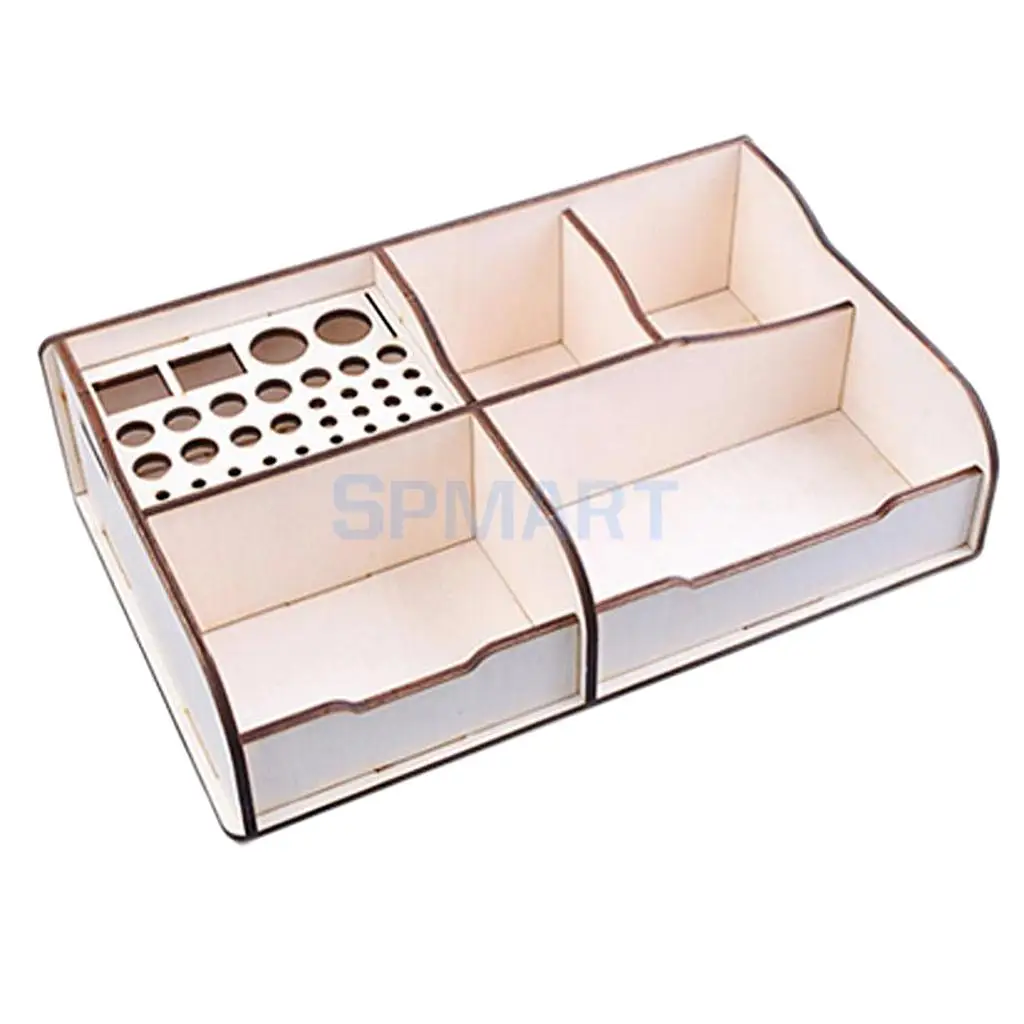 DIY Basewood Portable Action Figure Model Building Kit Tool Storage Rack Shelf for Gundam