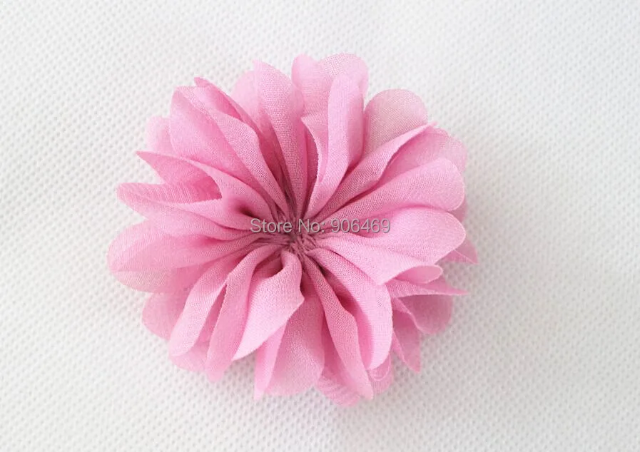 

7cm Girl hair flower Ballerina Flowers Chiffon Flowers,Fabric Flowers For Headbands,Hair Accessories Unfinished 23colors