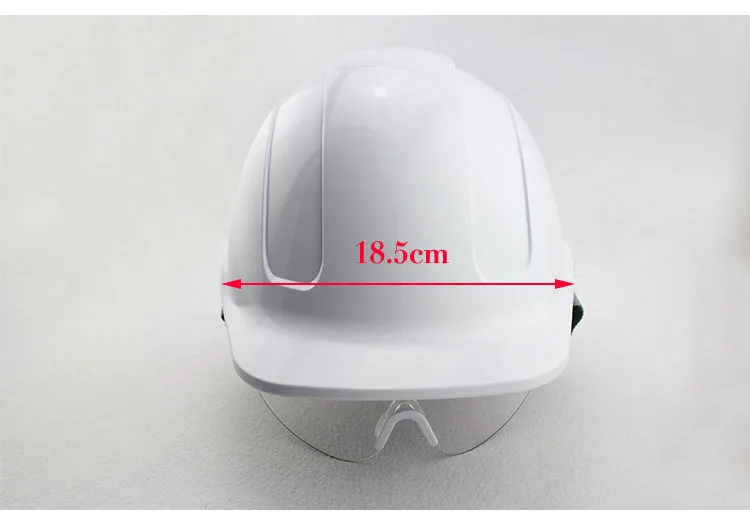 Safety Helmet With Transparent PC glasses Hard Hat ABS Construction Protective Helmets Work Cap Engineering Power Rescue Helmet (8)
