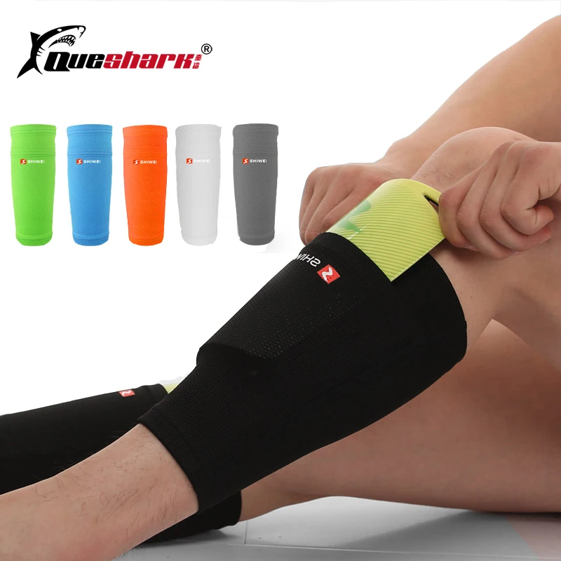 

1 Pair Soccer Protective Socks Shin Guard With Pocket For Football Shin Pads Leg Sleeves Support Adult Calf Support Sock
