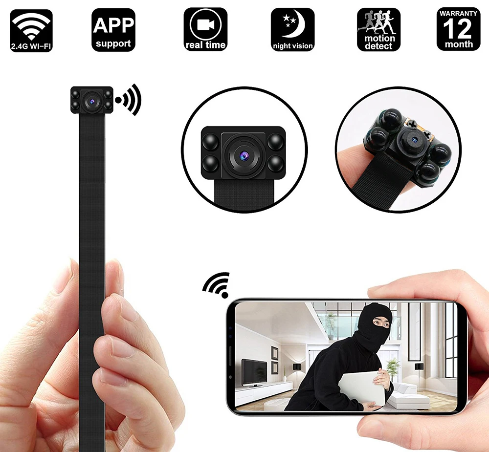 

HD1080P Wireless Wifi Mini Camera DIY Module Support 128G Mini Portable With Battery Night Vision Video Cameras Works Camera