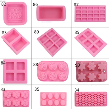 

Hot Silicone Ice Cube Candy Chocolate Cake Cookie Cupcake Molds Soap Mould DIY 12 shape