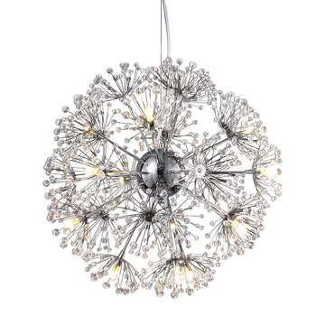

modern crystal chandelier lighting flower crystal lamp AC110V 220V lustre LED dinning room living room light fixtures