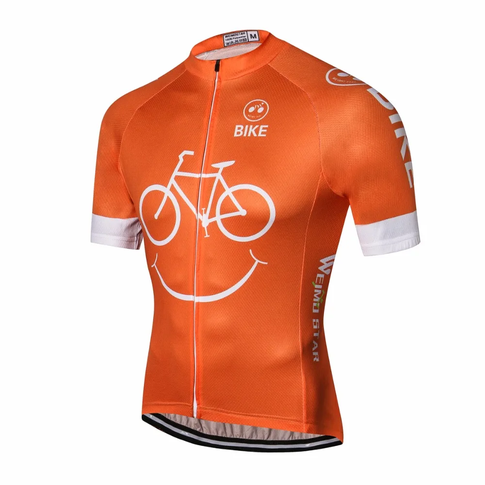 orange mountain bike clothing