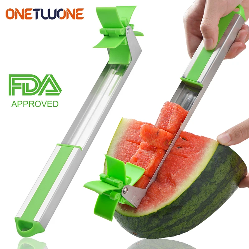 

Watermelon Cutter Windmill Cut Watermelon Kitchen Gadgets Fruit Slicer Tool