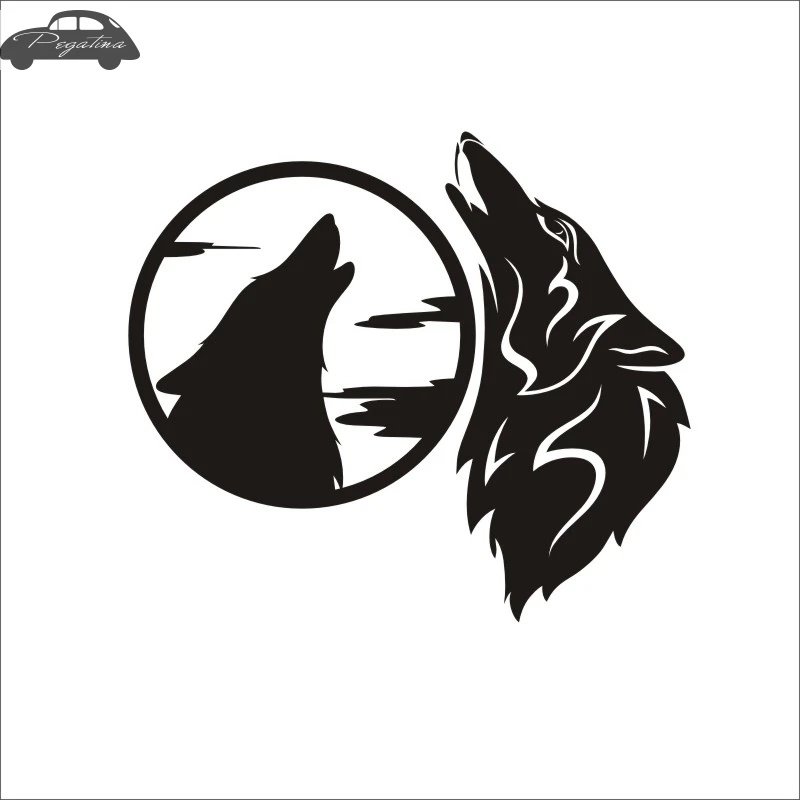 Pegatina Wolf Sticker Lobo Decal Hollow Sticker Car Window Vinyl Funny Poster