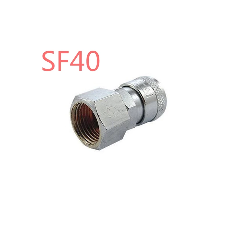 

3Pcs SF40 Metal Pneumatic Hose Connector Air Quick Coupler