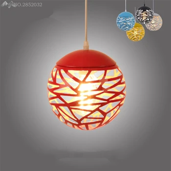 

American Loft Industrial Colorful Ball Pendant Lamp Iron Pendant Light E27 Base Light Fixtures for Living Room Bar Home Lighting