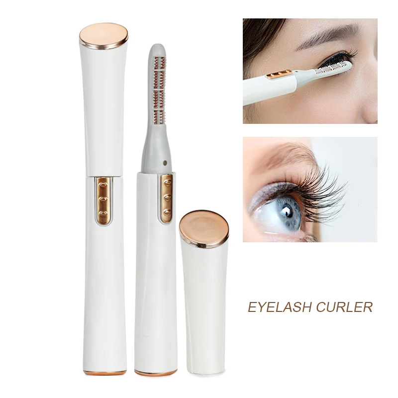 

Electric Eyelash Curler Pen Battery Powered Longer Thicker Eye Lash Curling Enhancer Makeup Tool QRD88