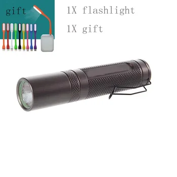 

Ultrafire F20 5-Mode 230-Lumen Memory CREE Q5Luz tactical switch torch hunting camping LED flashlight(1*AA/1*14500Not included)