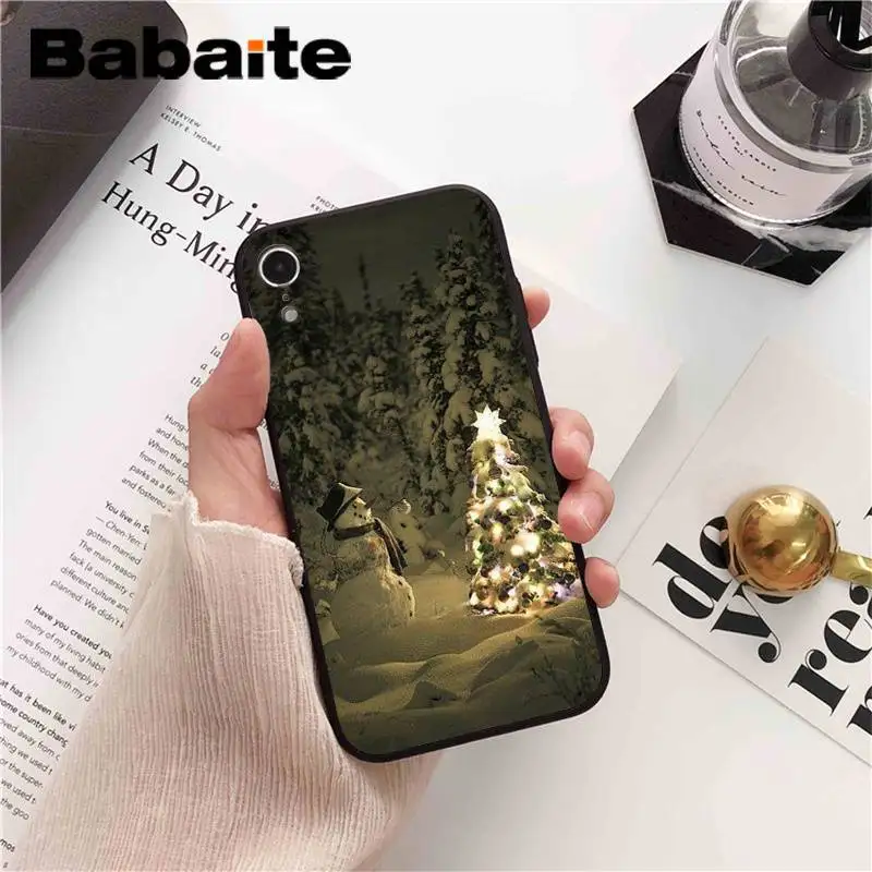 Babaite Merry Christmas Санта Клаус Олень DIY чехол для телефона для iPhone 6S 6plus 7plus 8 8Plus X Xs MAX 5 5S XR 11 11pro 11promax - Цвет: A4