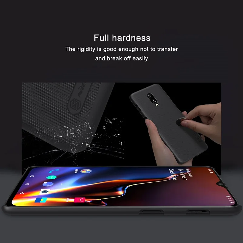 Чехол для oneplus 6 t 41 '' NILLKIN Матовый ПК жесткая задняя крышка Подарочный