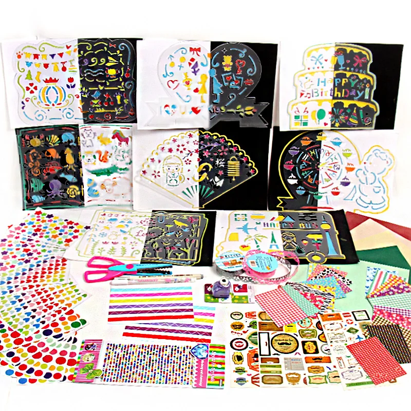 

Hot Selling Newest Theme Create Curriculum Tools Materials Family Children Album Scrapbook Manual DIY Accessories Decorative