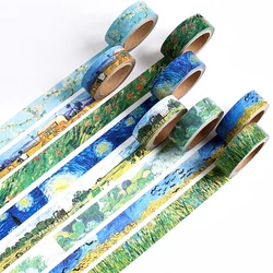 15mm*7m Van Gogh Washi Tapes Painting Paper DIY Diary Decorative Adhesive Masking Tape Scrapbooking Stickers Creative Supplies 15mm*7m Van Gogh Washi Tapes Painting Paper DIY Diary Decorative Adhesive Masking Tape Scrapbooking Stickers Creative Supplies