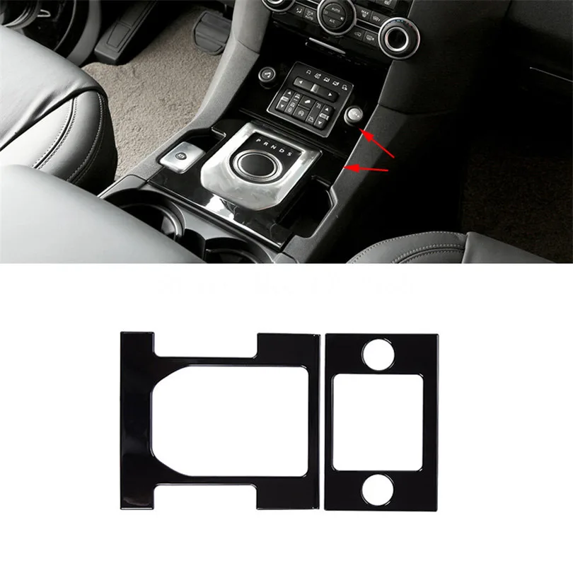 

For Land Rover Discovery 4 LR4 2010-2016 Car-Styling ABS Gloss Black Center Console Gear Shift Frame Cover Trim Accessories
